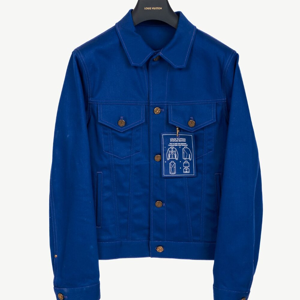 Louis Vuitton Staples Edition DNA Denim Cobalt Blue Jacket